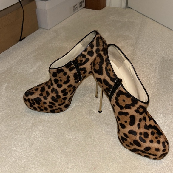 Pony hair Brian Atwood ankle bootie - Picture 4 of 8